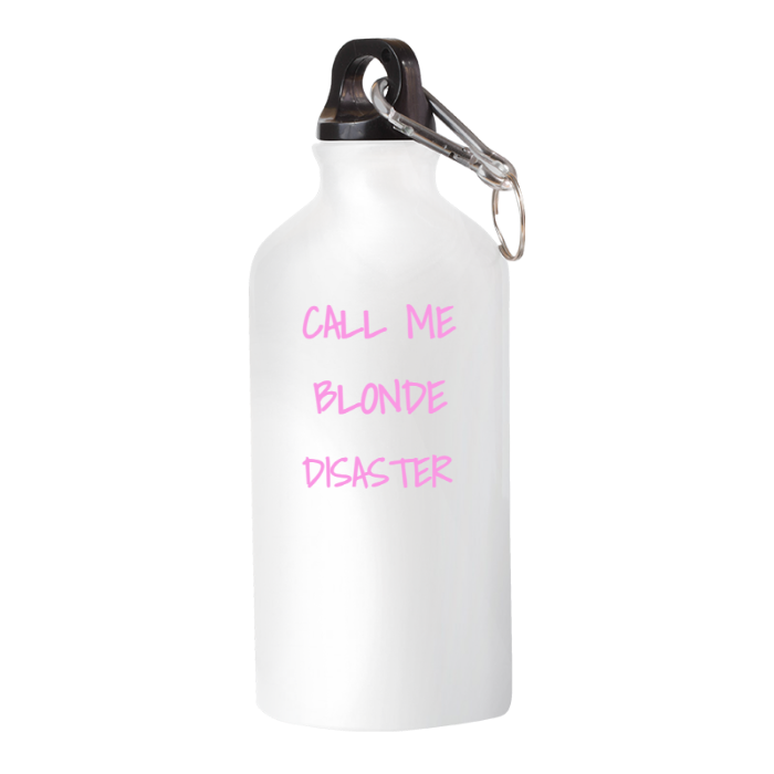 Borraccia IRONICA Alluminio 400 ml "CALL ME BLONDE DISASTER"