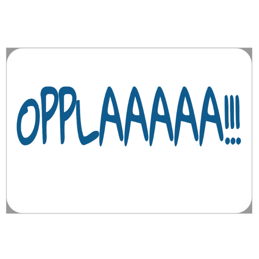 Tappetino IRONICO scendiletto "OPPLAAAAA!!!"