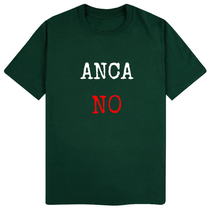 T-Shirt SARCASTICO Uomo Cotone Organico Inspire -DIALETTO VENETO-"ANCA NO"